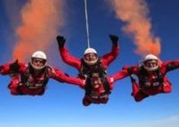 The Red Devils parachute display team, who will be part of the family entertainment at Southwell Racecourse.