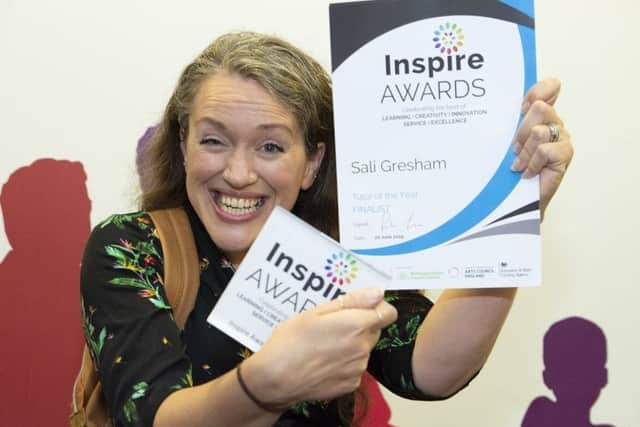 Sali Gresham, winner of the tutor of the year award.