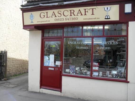 The Glascraft shop, Warsop