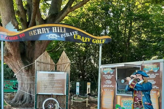 The entrance of the park