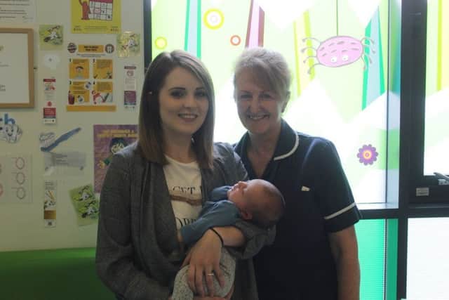 Beth Islip and Julie Shaw with baby Alfie.