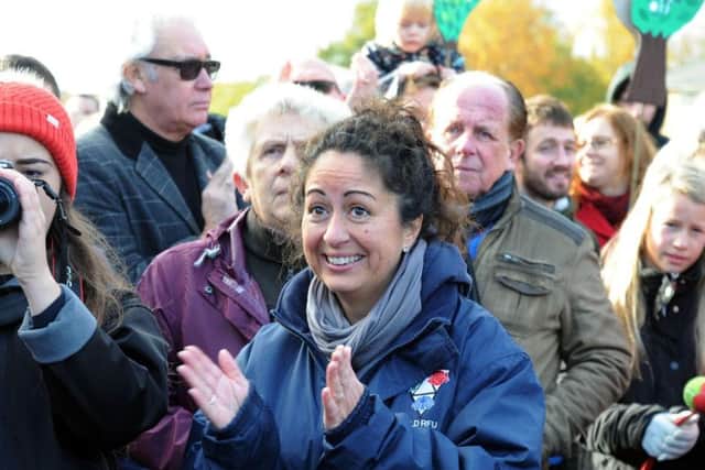 Clare Dobb, organiser of a Berry Hill Park protest in November.