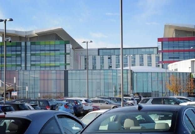 The car park at King's Mill Hospital