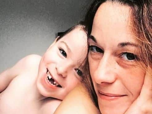 Riley and mum Melanie
