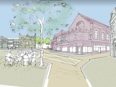 An artist's impression of the new plaza