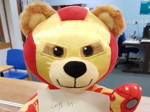 The lost Iron Man teddy.