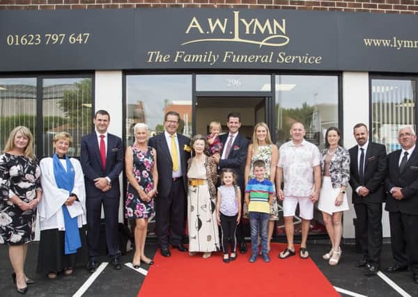 The team at A.W. Lymn The Family Funeral Service after the takeover at Rainworth.