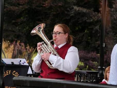 Pleasley Colliery Band soloist Clare Benson.