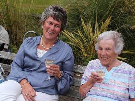 Prosseco was the drink of choice for concert goers Heather and Lillian Waters.