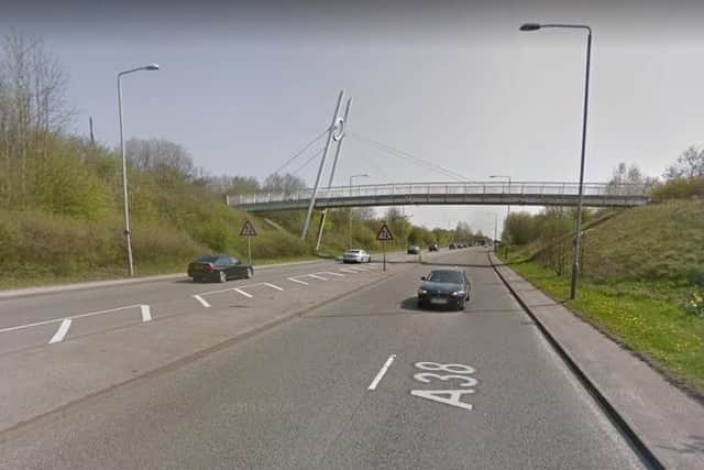 A38 in Sutton.