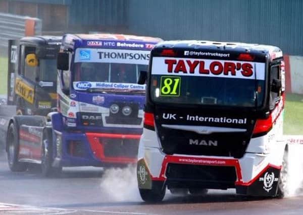 Rayn Smith, backed by Taylors of Huthwaite, on his way to victory at Donington Park. (PHOTO BY: Paul Horton Motorsport Photography)