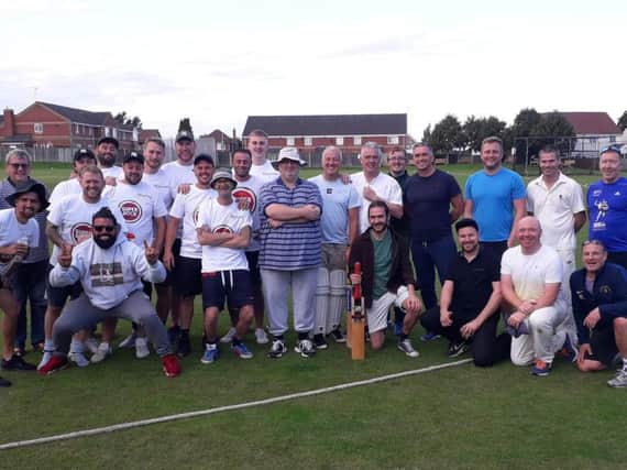 Players from Huthwaite Old Boys and Sutton Old Boys took part in the game.