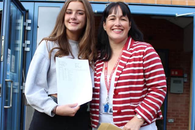 Ellena Upson with Kim Sutcliffe, head of languages.