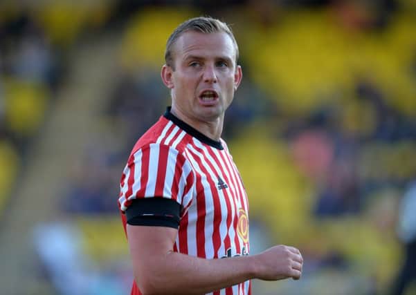 LIVINGSTON, SCOTLAND - JULY 12: Lee Cattermole of Sunderland in action during the pre season friendly between Livingston and Sunderland at Almondvale Stadium on July 12, 2017 in Livingston, Scotland. (Photo by Mark Runnacles/Getty Images)