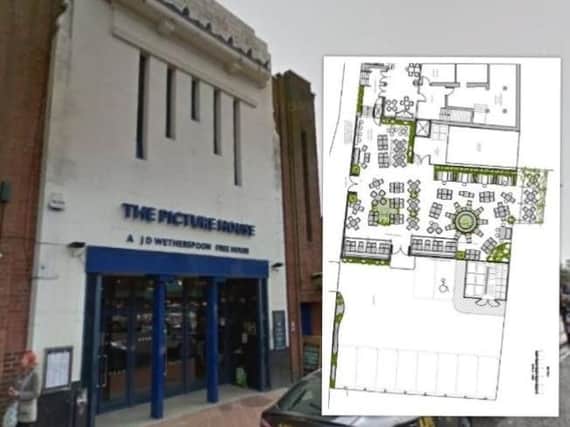 The pub with the plans for the beer garden.