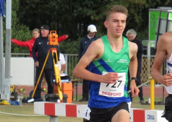 Jenson Connell, who produced an impressive personal-best at the national championships.