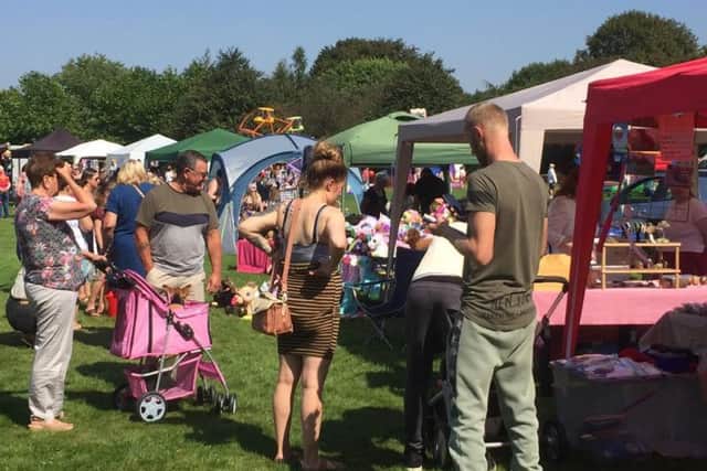 The stalls drew a crowd