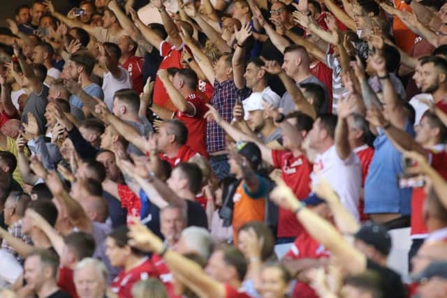 Forest fans in full voice at the City Ground