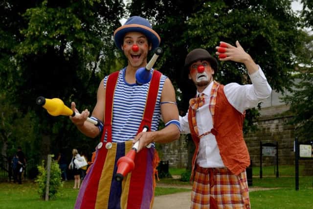 Clowning around at the fun day