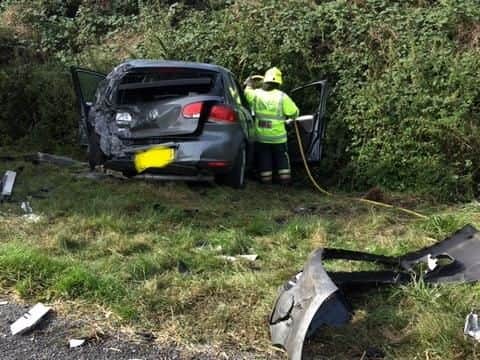 Nottinghamshire Police was called at 9.15am to the A6097 in Oxton