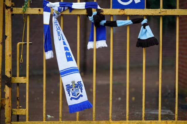 Bury scarves at Gigg Lane