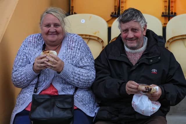 Picture John Hobson/AHPIX LTD, Sky Bet League Two, Mansfield Town v Scunthorpe United, One Call Stadium, Mansfield, UK, 07/09/19, K.O 3pmMansfield fans waiting for KOHoward Roe>07973739229
