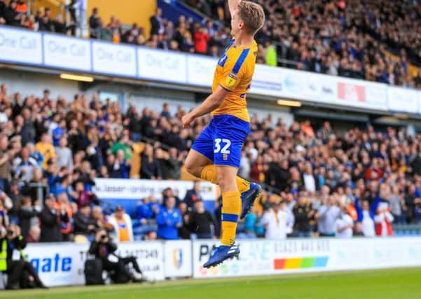 Picture John Hobson/AHPIX LTD, Sky Bet League Two, Mansfield Town v Scunthorpe United, One Call Stadium, Mansfield, UK, 07/09/19, K.O 3pm

Howard Roe>07973739229