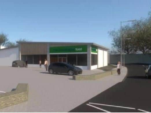 An artists impression of the new Co-Op