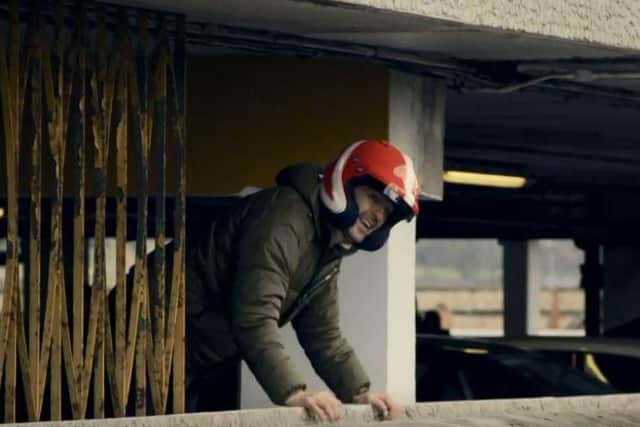 Paddy McGuinness filming in Mansfield.
