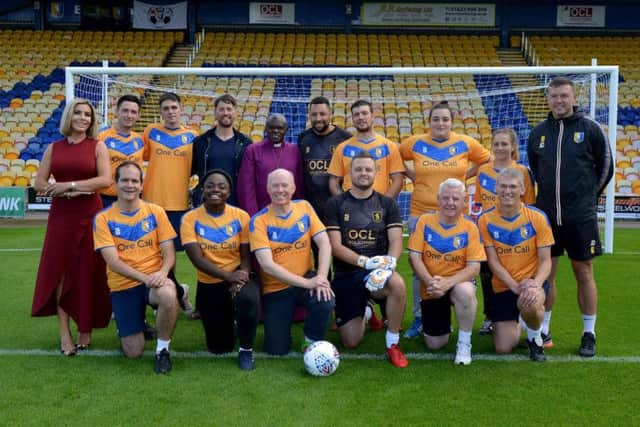 Launch of oneLIFE mission at Mansfield Town FC ground