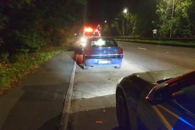 A Vauxhall car was seized in Pleasley.