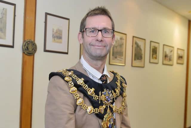 Andy Abrahams, Mansfield mayor.