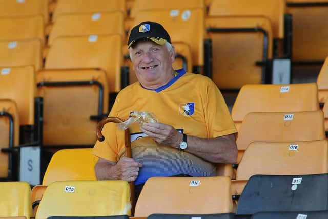 Mansfield Town fans at Port Vale.