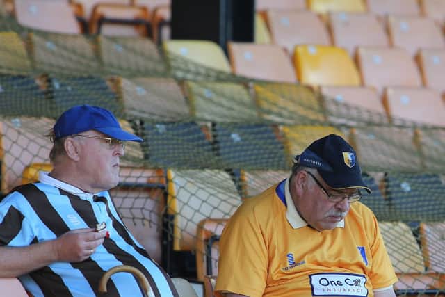 Mansfield Town fans at Port Vale.