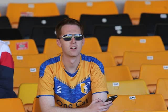 Mansfield Town fans at Port Vale.