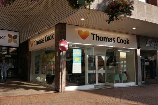 One of two Thomas Cook branches in Mansfield that have now closed.