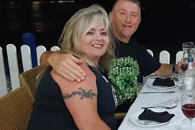 Your Chad sports editor John Lomas with wife Pam in Fuerteventura.