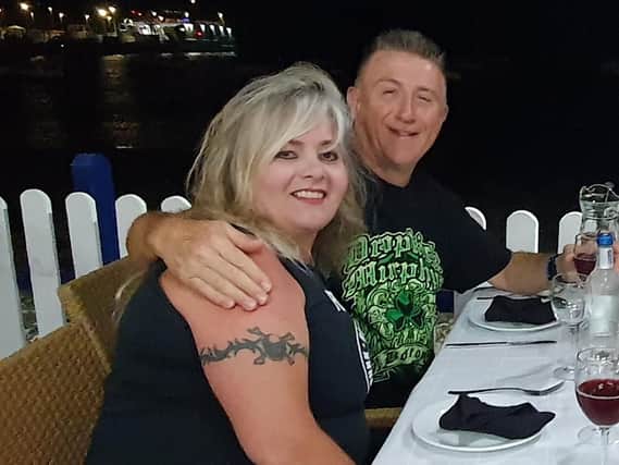 Your Chad sports editor John Lomas with wife Pam in Fuerteventura.