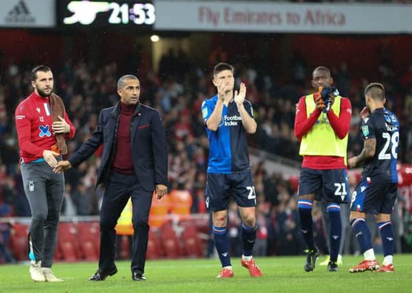 Picture Jez Tighe/JPImedia, Football, Carabao Cup, Arsenal v Nottingham Forest, The Emirates Stadium, London, UK, 24/09/19, K.O 19-45pm


Nottingham Forest Head Coach Sabri Lamouchi and his players after the match