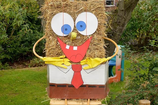 A Spongebob scarecrow at a Huthwaite competition last year