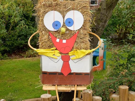 A Spongebob scarecrow at a Huthwaite competition last year