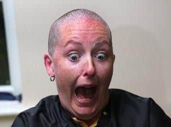 Amy after the shave