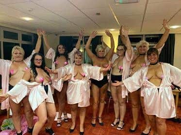The women bare all for the vital charity event.