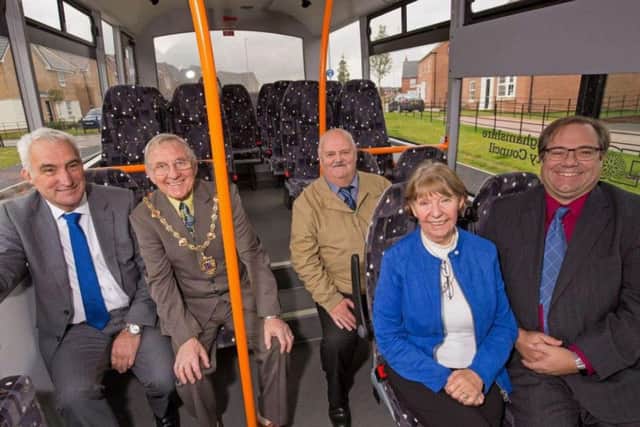 Coun John Handley, Coun Richardson, Coun Stephen Garner, Coun Kay Cutts MBE, and Robert Westerman.