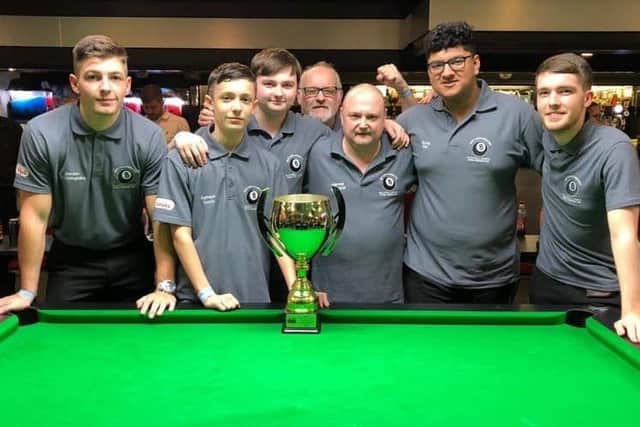 Some of the Notts players who won the national titles.