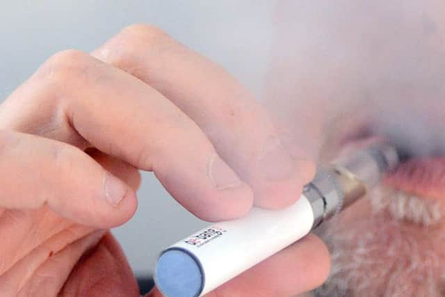 Customers and staff in a vape shop were verbally intimidated.