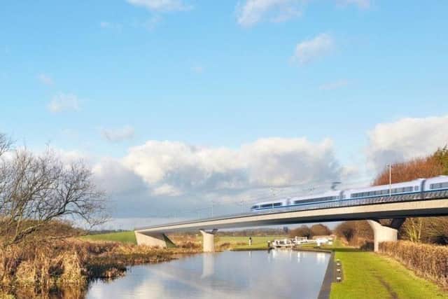 An artist's impression of High Speed 2.