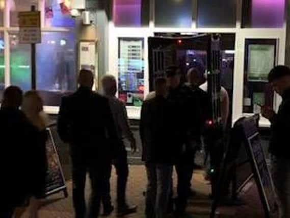 Police used the knife arch at various Mansfield town centre venues