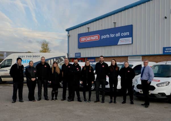 New car parts business opening soon at Old Mill Lane Industrial Estate, Mansfield Woodhouse, pictured are manager Ben Schofield and team