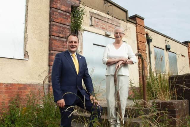 Coun Rachel Madden and Coun Jason Zadrozny at Annesley Miners Welfare.